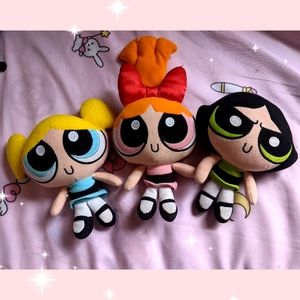 Powerpuff girl plushy set of 3